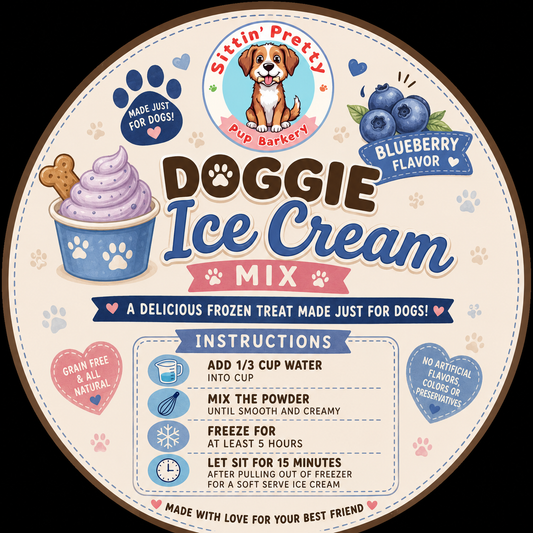 Available for Pre order doggie ice cream cup mix