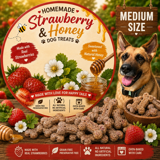 All natural homemade Dog treats (Medium)
